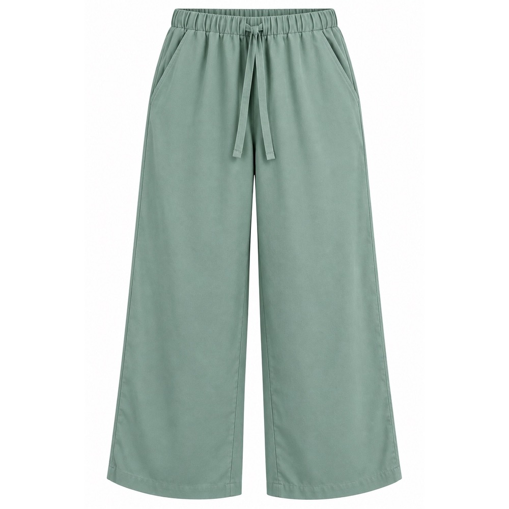 Sage Green Wide Leg trousers Pants Plus Size 0XL cottage preppy boho coastal